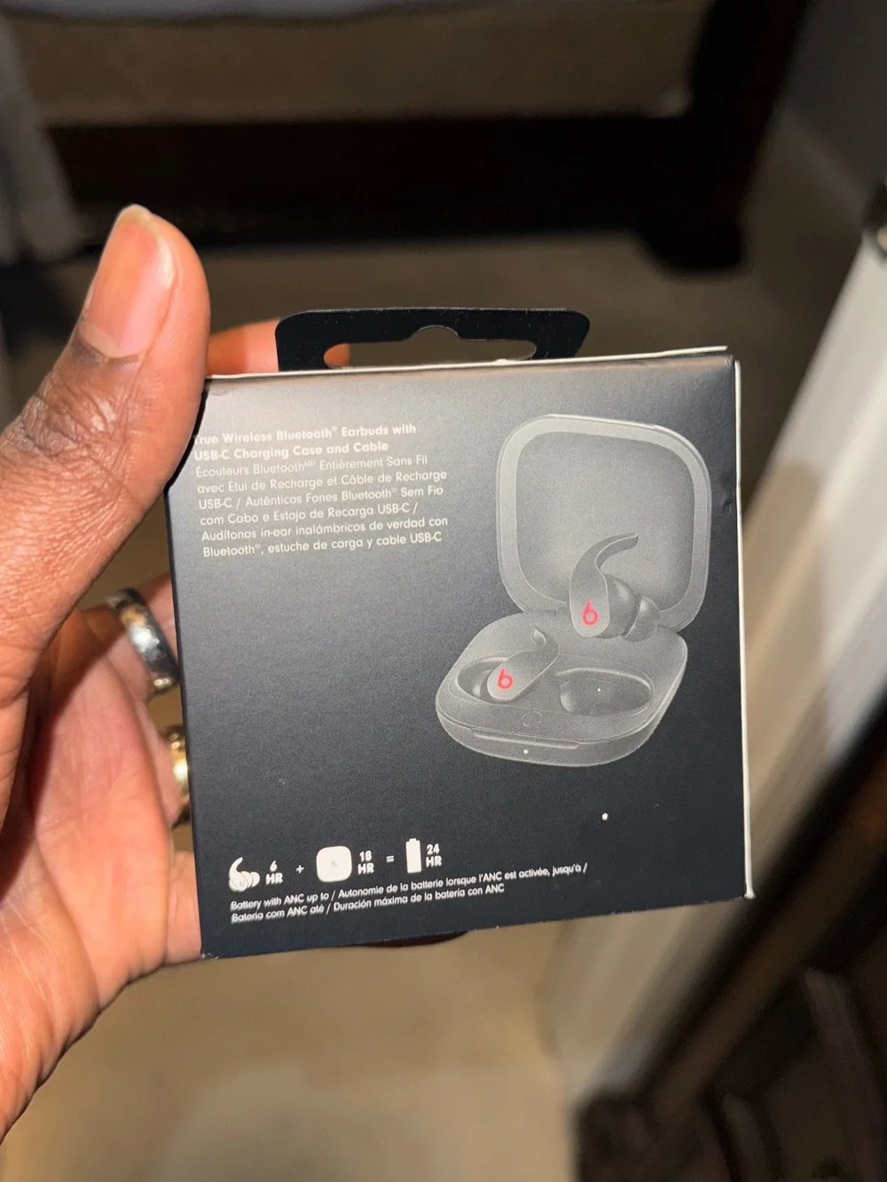 Beats by Dre Beats Fit Pro Earbuds - Black with Red Logo